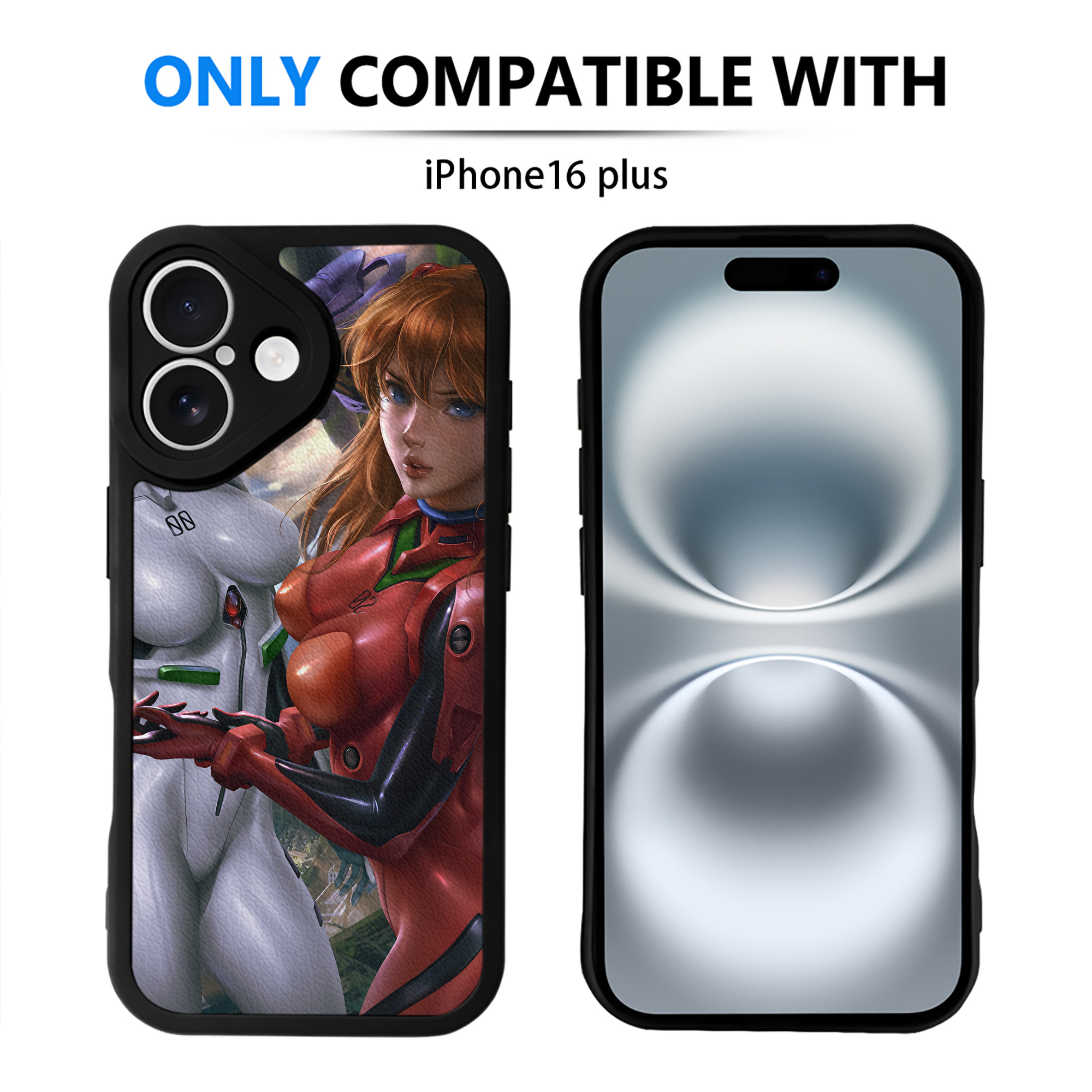 （画像用） EVA 新世紀エヴァンゲリオン 【iPhone 16シリーズ対応】シリコンスマホケース（レザー調） 材質：シリコン
